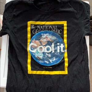 National Geographic climate change graphic tshirt